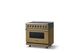 Viking® 5 Series 36" Golden Hour Pro Style Induction Range with Polished Chrome Trim-2