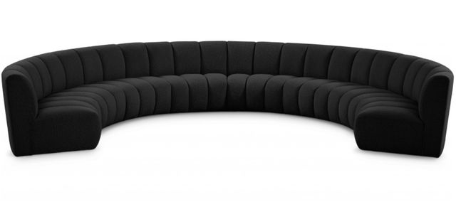 Meridian Furniture Infinity 8-Piece Black Modular Sectional Set-0