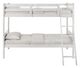 Elements International Sami White Twin Over Twin Bunk Bed-1