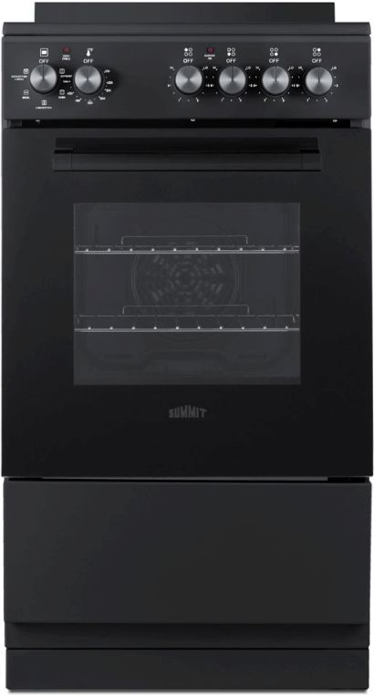 Summit® 20" Black Slide In Electric Range 