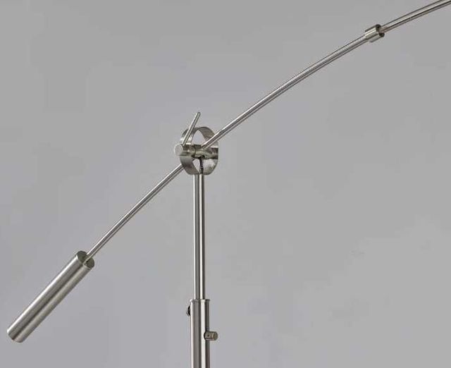 Adesso® Adler White Arc Floor Lamp-2