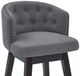 Armen Living Celine Gray 26" Counter Stool-2