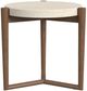 Flexsteel® Verona White Accent Table with Pebble Brown-2