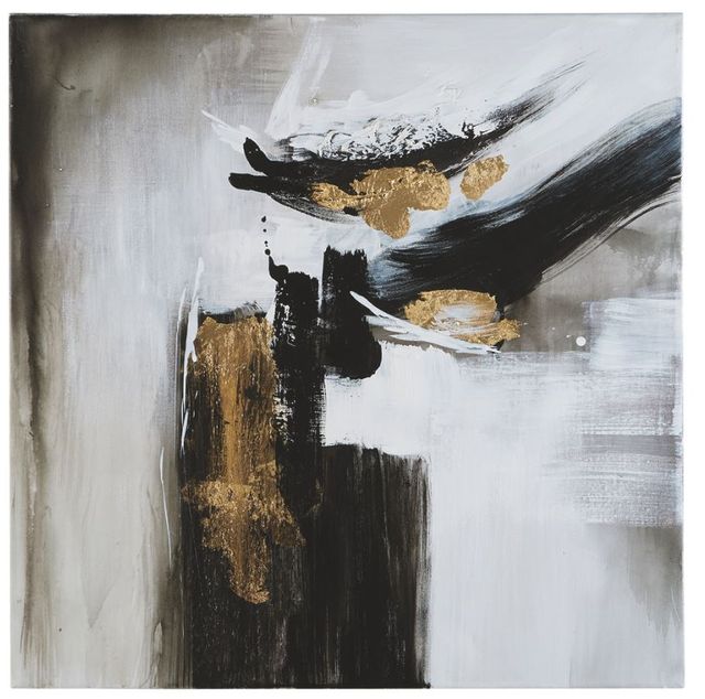 Signature Design by Ashley® Jerrin 2-Piece Black/White/Gold Finish Wall Art Set-1