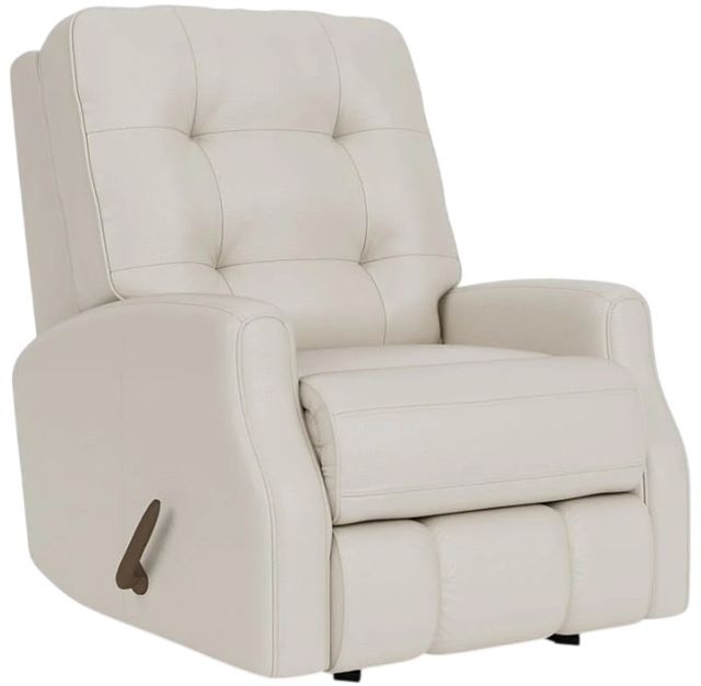 Flexsteel® Customizable Devon 34" Leather Manual Rocking Recliner-0