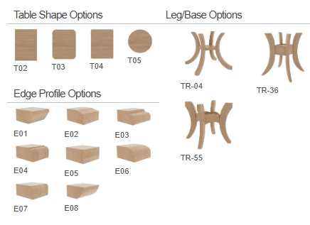 Country View Woodworking Customizable Make It Your Way 7 Elm Top Dining Table with 1 Leaf-1
