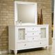 Coaster® Sandy Beach 4-Piece White King Sleigh Storage Bedroom Set-4