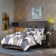 Olliix by INKY+IVY Navy Isla Embroidered Euro Sham-1