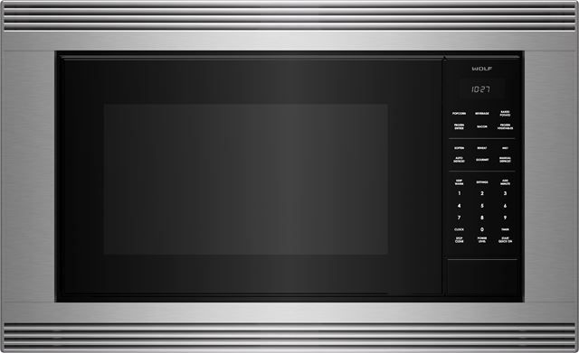 Wolf® E Series 26.88" Stainless Steel Standard Microwave Trim-0