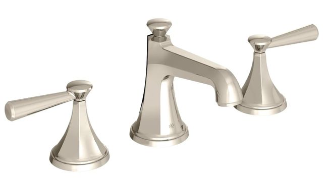 DXV Fitzgerald Platinum Nickel 2-Handle Widespread Bathroom Faucet with Lever Handles-0