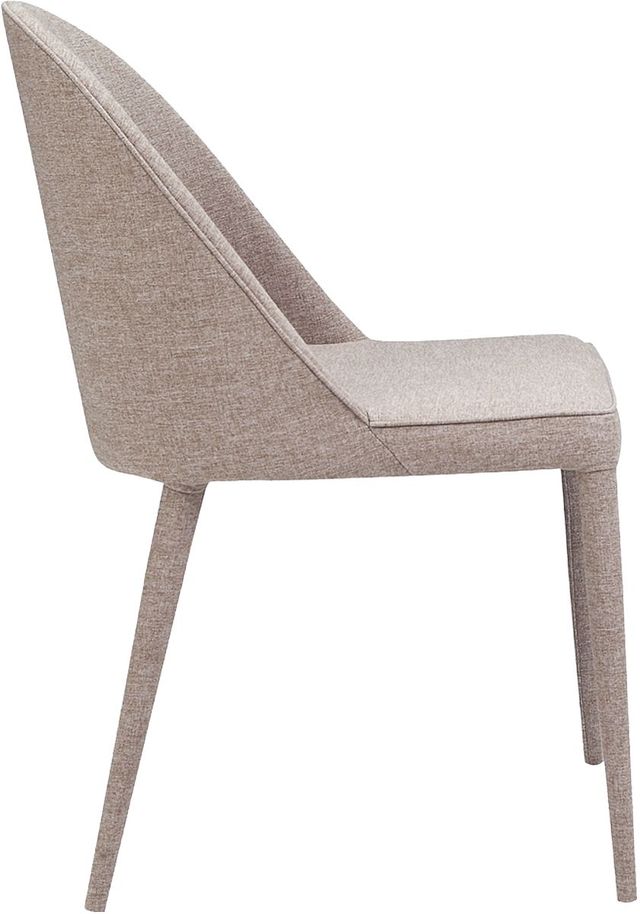 Moe's Home Collection Burton 2-Piece Light Grey Dining Chair Set-2