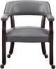 Steve Silver Co. Tournament 5-Piece Cherry/Gray Game Table Set-4