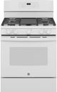 GE® 30" White Freestanding Gas Range-0
