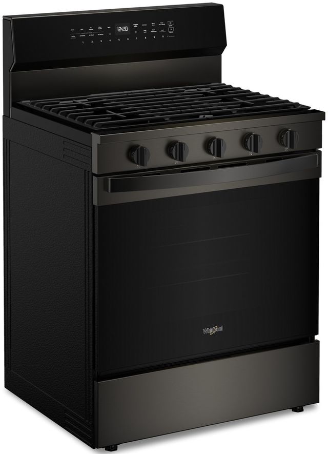 Whirlpool® 30" Black Stainless Freestanding Gas Range-3