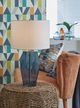 Signature Design by Ashley® Tallow Blue Table Lamp-3