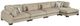 Homelegance® Tinley 4-Piece Brown Modular Sectional and Chaise-0