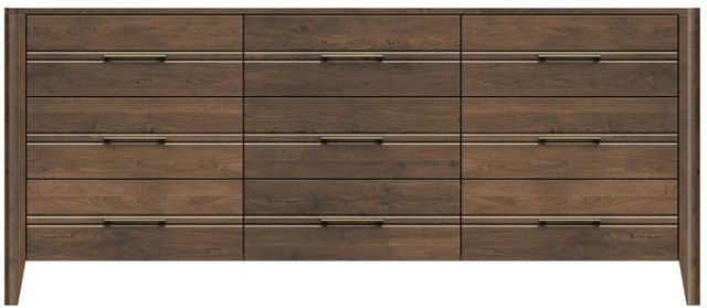 Country View Woodworking Westroom Bedroom Brown Maple 79" Dresser-0