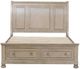Homelegance® Bethel Wire Brushed Gray California King Storage Platform Bed-2