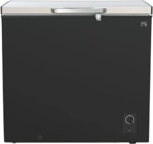 Kenmore® 30" 7 Cu. Ft. Black & Stainless Steel Garage Ready Locking Chest Freezer-0