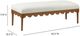 TOV Furniture Oodle Cream/Walnut Bench-2