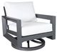 CabanaCoast® Customizable Muse Aluminum Outdoor Lounge Swivel Rocker Chair-0