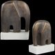 Uttermost® Timeless Tusk 2-Piece Antique Bronze/White Sculpture Set-3