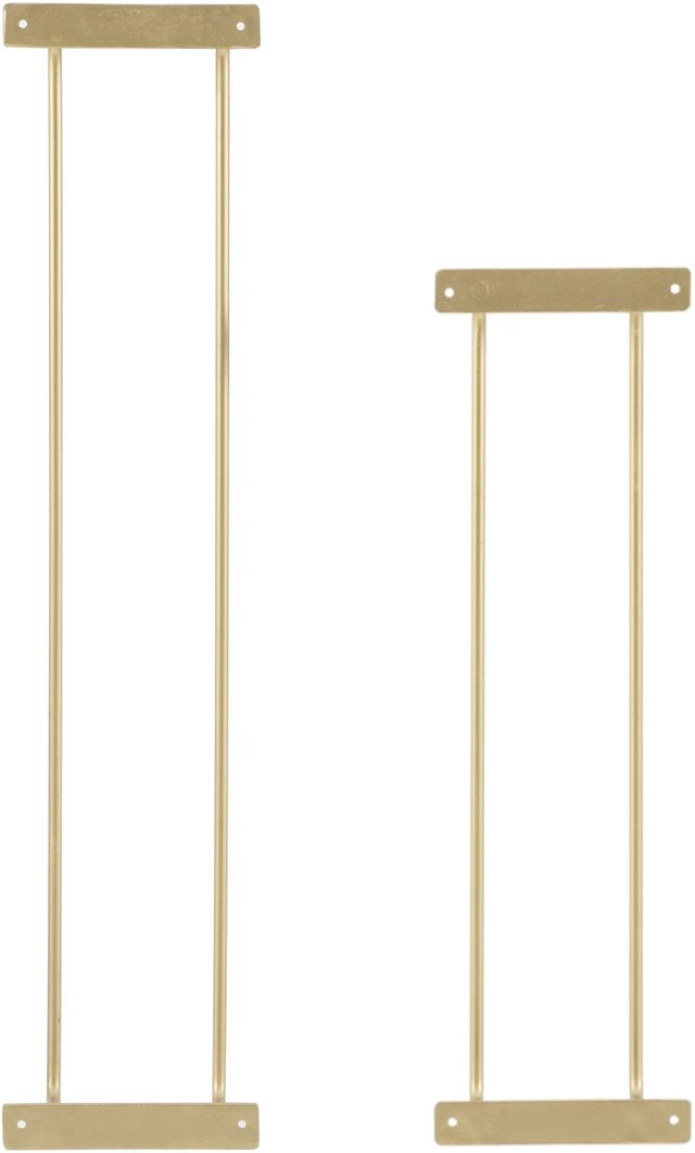 Powell® Triston Set of 2 Gold Metal Towel Racks-4