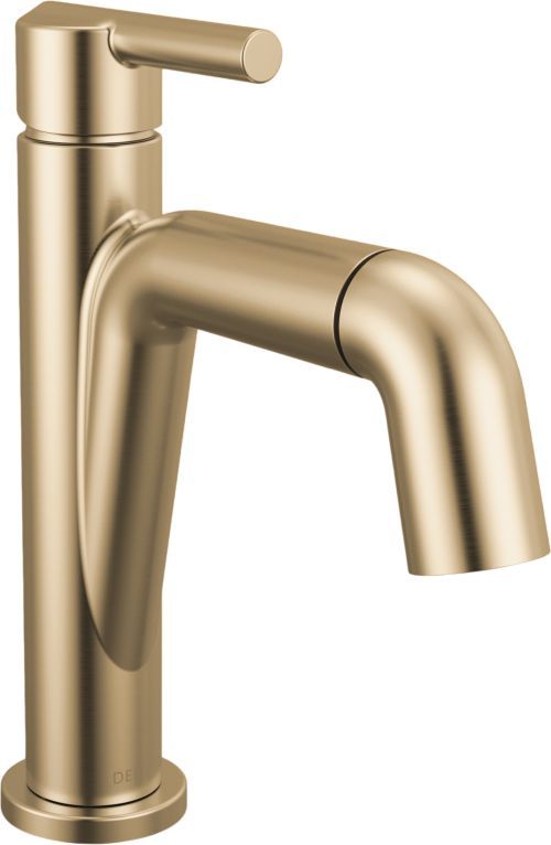 Delta Nicoli® Champagne Bronze Single Handle Pull-Down Bathroom Faucet-0
