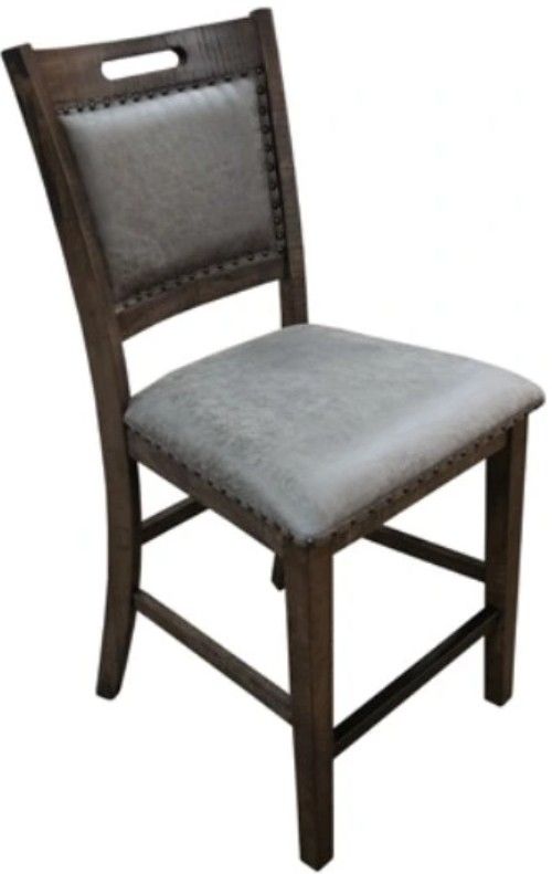 American Wholesale Furniture Colorado Antique Light Brown/Gray Bar Stool-0