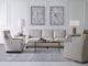 Century® Customizable Details Occasional Logan Glass Top Round Chairside Table with Gold Base-3