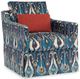 Century® Home Elegance Allison Skirted Swivel Chair-2