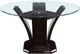 Homelegance® Daisy Glass Top 54" Round Dining Table with Espresso Base-0