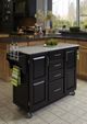 homestyles® Create-a-Cart Black/Granite Kitchen Cart-1