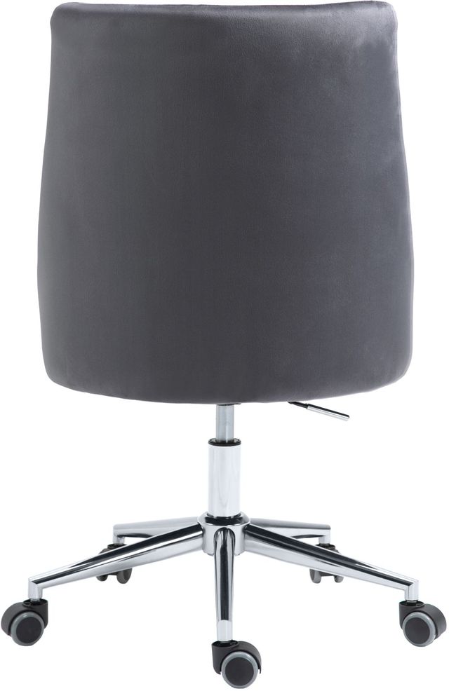 Meridian Furniture Karina Grey Velvet Office Chair-1