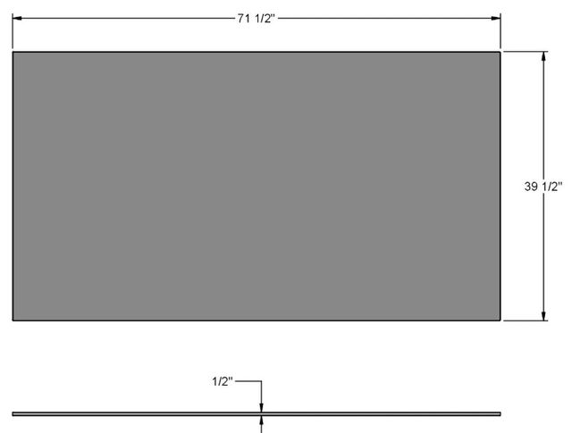 Amisco Customizable Bennington Glass Top Bar Height Table-2