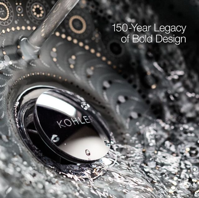 Kohler Iron/Impressions® Lavender Grey 25" Widespread Enameled Cast Iron Vanity Top with Integrated Round Sink-4