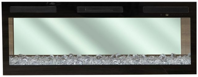 International Furniture Direct Black 50" Electric Fireplace