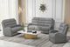 Emerald Home Harvey Gray Power Loveseat with Power Headrest-1