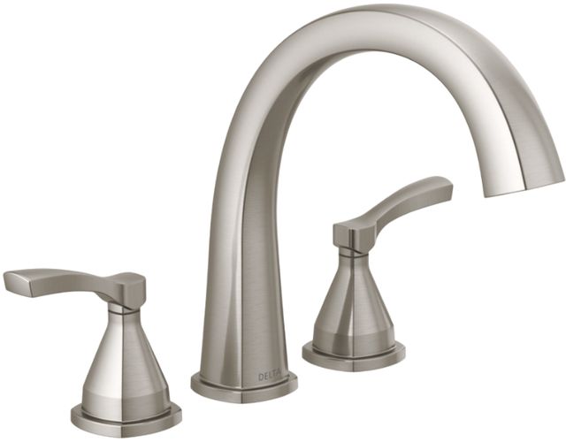 Delta Stryke® Lumicoat® Stainless Roman Tub Trim-0