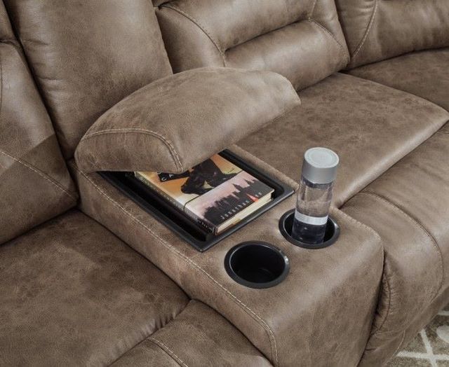 Signature Design by Ashley® Ravenel 3-Piece Fossil Power Reclining Curved Sectional-4