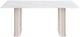 ACME Furniture Kalam White Ceramic Top Dining Table with Beige Base-3