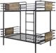 ACME Furniture Deliz Gunmetal Twin Over Twin Bunk Bed-0