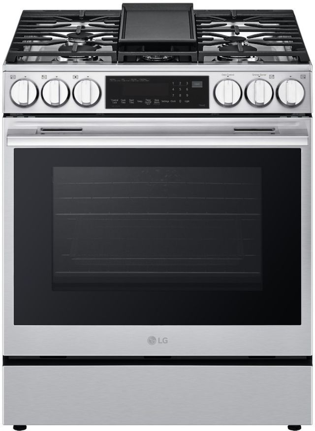 LG 30" PrintProof® Stainless Steel Slide-In Gas Range-0