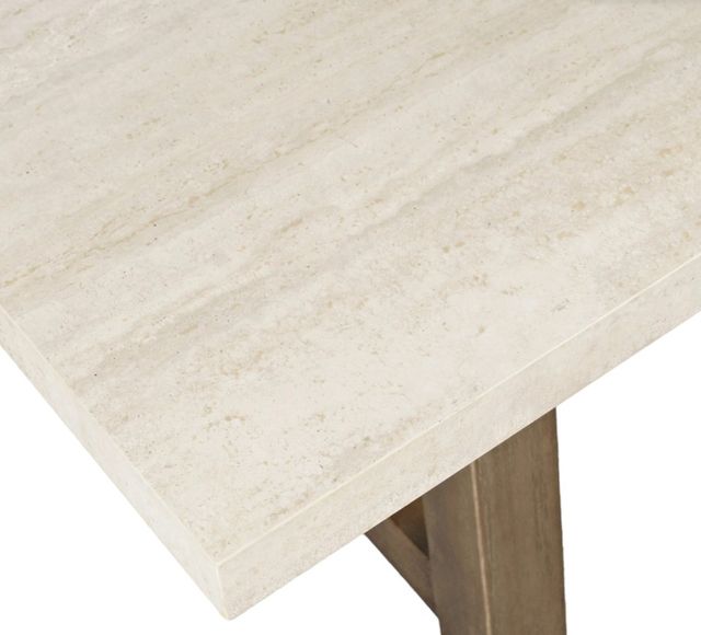 Jofran Inc. Sierrafina Beige 87" Trestle Dining Table with Cortado Base-4