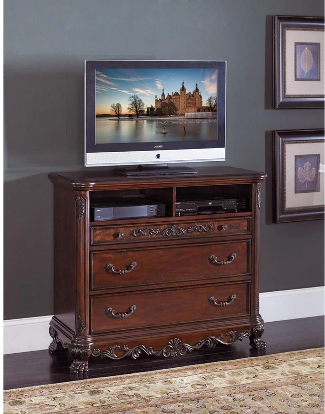 Homelegance® Deryn Park Cherry TV Chest-1