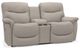 La-Z-Boy® James Muslin Reclining Loveseat with Console-0