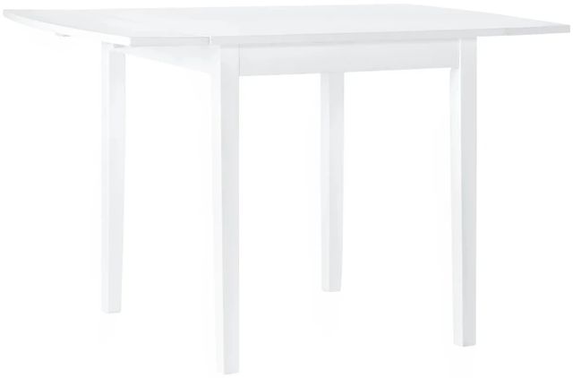 Linon Torino 3-Piece White Drop Leaf Dining Set-3