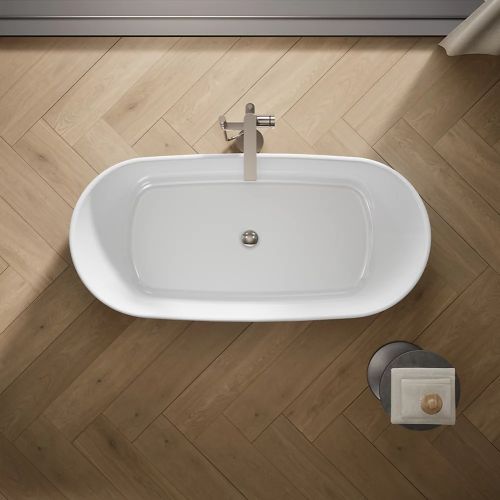 KOHLER® Ceric® White 60" x 29" Freestanding Bath-1