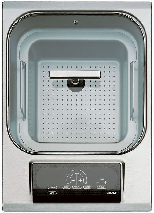 Wolf® 15" Stainless Steel Electric Steamer Cooktop-2