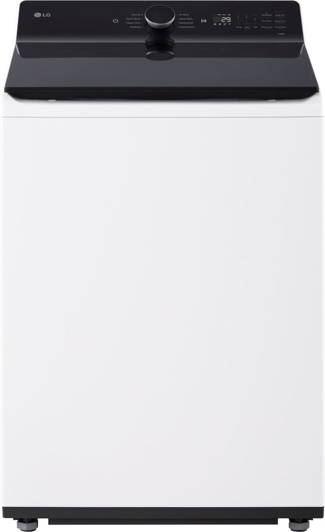 LG Alpine White Top Load Washer & Electric Dryer Laundry Pair-1